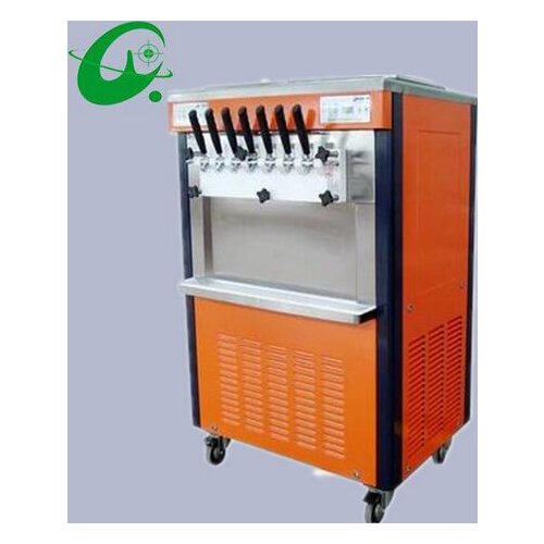 48~52L/H Commercial Soft Ice Cream Making Maker 7 Colors Rainbow Vertical Desktop soft ice cream machine