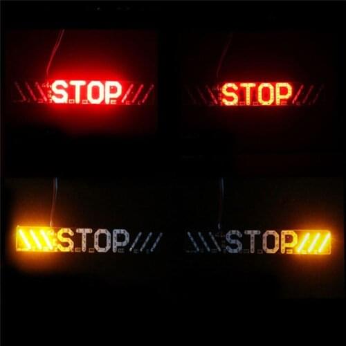 Red Brand New High Quality Waterproof High brightness Motorcycle Stop Brake Turn Signal License Plate Light Useful Car Truck