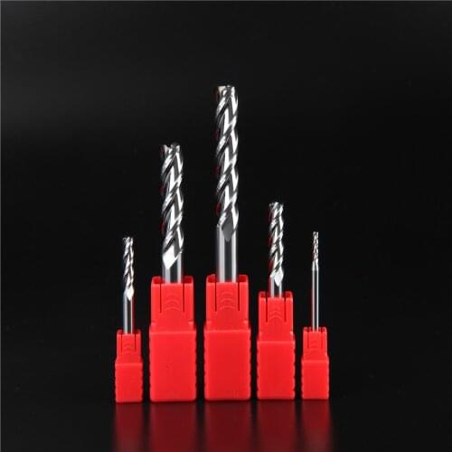 LIJUN HRC55 3 Flute carbide End mill Aluminum Copper Wood Cutter Endmills Cnc Mill Tools Tungsten Steel Milling Cutter EndMill