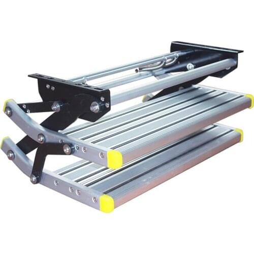 Aluminum Alloy Antiskid Motorhome Manual Pedal Step Telescopic Steps Ladder Portable Single/double Step Folding Step Ladder