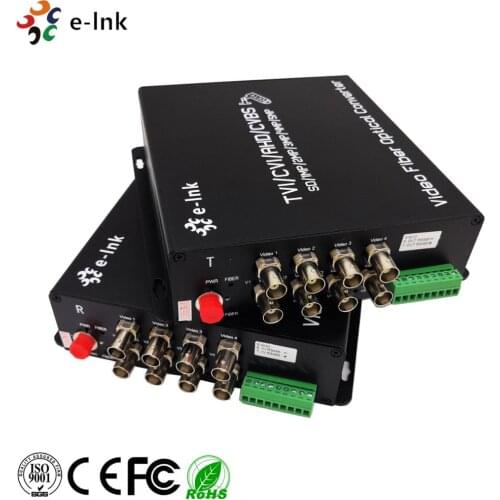 New 8Ch 5MP AHD CVI TVI CVBS 4 in 1 Video Fiber Converter