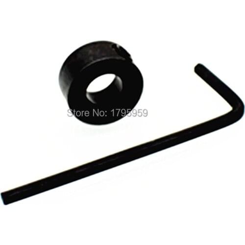 8mm Depth Stop Collar Positioner Spacing Ring Drill Bit Locator Carbon Steel Woodworking Tool Accessories With Hex Wrench