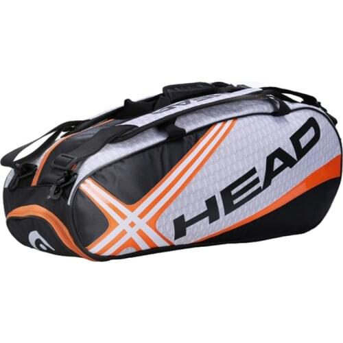 Original Head Tennis Bag 3-6 Tennis Rackets Tennis Backpack Djokovic Same Tenis Racket Backpack With Shoes Compartment Backpack
