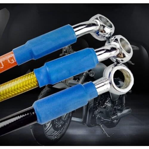652F Stainless Steel Braided Cable 400mm-1500mm Universal Motorcycle Brake Oil Hose Line Pipe Hydraulic Reinforced
