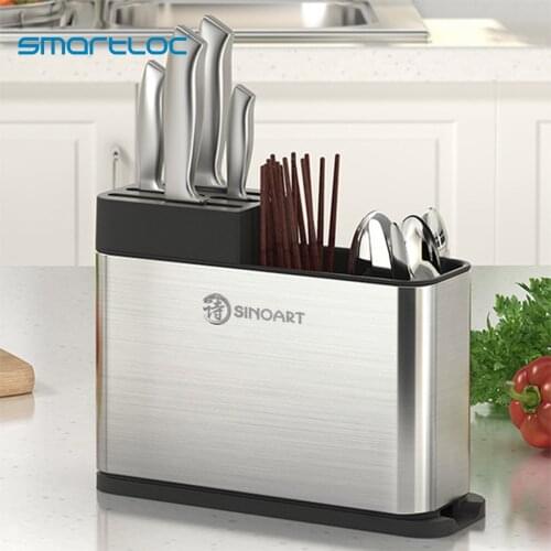 Knife Stand Holder For Kitchen Knife Stainless Steel Cooking Knife Holder Stand Block High End Kitchen Accessories