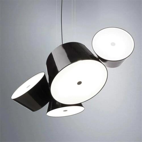 Nordic Metal Glass Drum Pendant Lamp Shade Color Can Freely Combined Home Decor Suspension Lamps PA0586