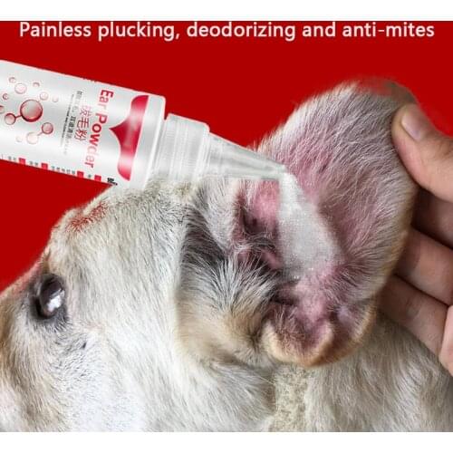 Dog ear hair removal powder Teddy ear cleaning powder Golden hair removal ear hair powder Cat ear powder Pet ear canal cleaning