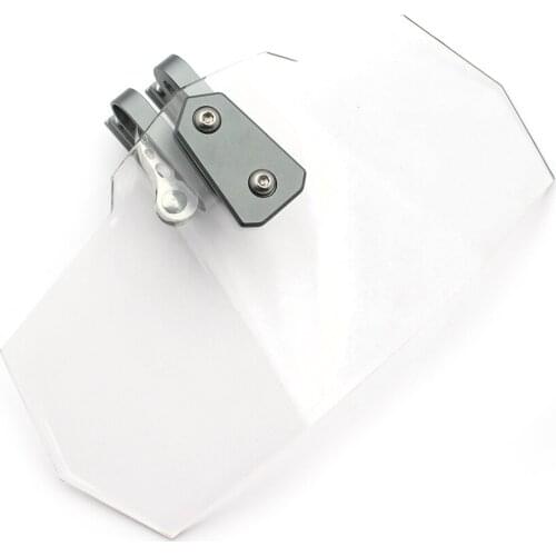 For Honda Yamaha Suzuki Kawasaki BMW KTM Adjustable Clip On Extension Windshield Spoiler Wind Deflector Windscreen Bikes