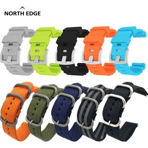 24mm Smart Watch Strap Nylon/Silicone Watchband For North EDGE Apache /Gavia 2 Smart Watch Outdoor Women Men Watch Band