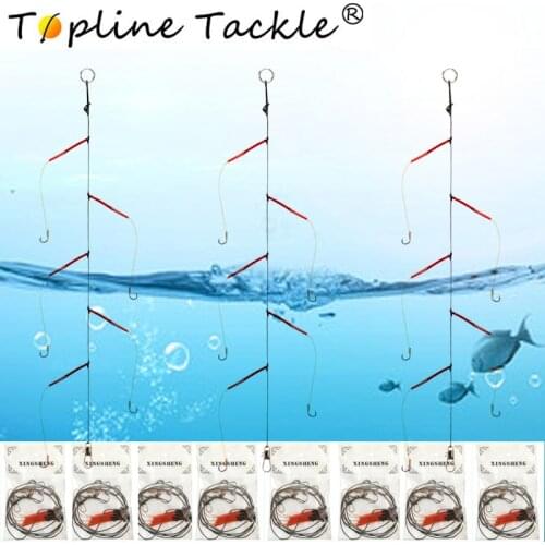 Fishhooks Stainless Steel Rigs Swivel Fishing Tackle Lures Pesca Baits Single String Hook japan With 5 Small Hooks
