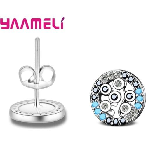Bohemian Style Stud Earring For Women Wonderful Wedding/Engagement Gift Fine Travel Accessories Round Tree Jewelry Gift
