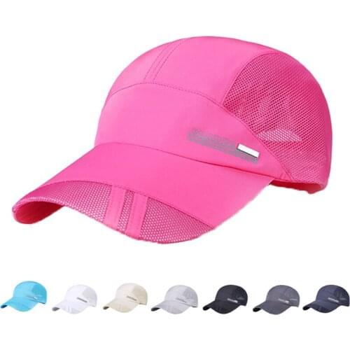 Mesh Baseball Cap Women Summer Quick-Dry Casual Sun Hat Student Hats Men Breathable Sports Hat Snapback Peaked Cap Trucker Caps