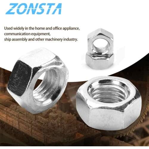 Hexagon Hex Nuts M1 M1.2 M1.4 M1.6 M2 M2.5 M3 M3.5 M4 M5 M6 M8 M10 M12 M14 M16 M18 M20 Hex Nut 304 Stainless Steel DIN934 Metric
