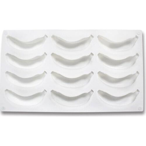 12 Cavity 3D Banana Silicone Mold for Baking Chocolate Mousse Cake Ice Cream Dessert Pastry Mould