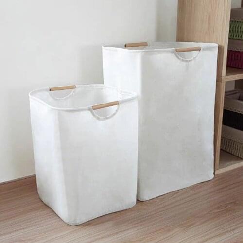 Foldable Portable Laundry Basket Fabric Dirty Clothes Basket Clothes Storage Basket Household Bedroom Bathroom Storage Basket