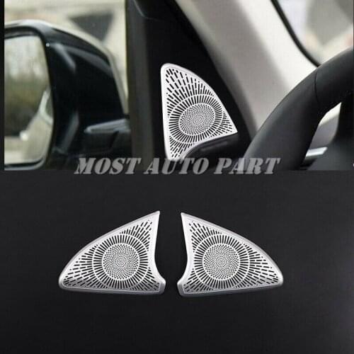 Aluminium Alloy Interior Door Tweeter Speaker Cover Frame Trim For BMW X5 G05 X7 G07 2019-2020 2pcs Car Decoration Car Trim