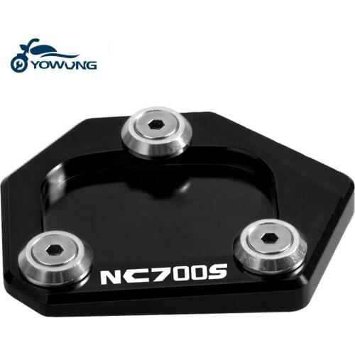 For Honda NC700S NC700 S 2012 2013 2014 2015 2016 High Quality CNC Aluminum Kickstand Side Stand Plate Pad Enlarge Extension