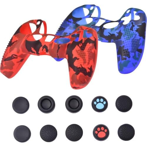 Gamepad Cover For PS5 Console Game Gaming Controller Skin Shell Case Handle Joystick Protective Covers For Sony PS5 Drop Ship