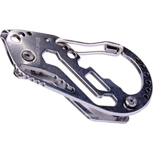 1Pcs Carbine Clamps Multifunction fast hanging With key holder Stainless steel Daily EDC portable outdoor tools