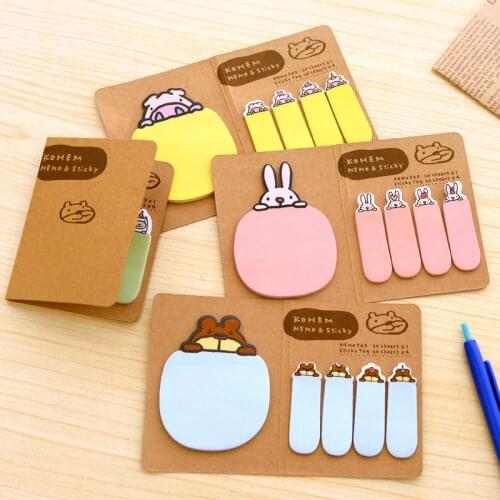 1PCS/Lot Kawaii Animal Sticky Notes Post Sticker Scrapbooking Diary Stickers Planner Memo Pads Office Stationery School Supplies