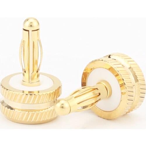 12 pcs Noise Stopper Gold Plated Speaker Binding Post Caps