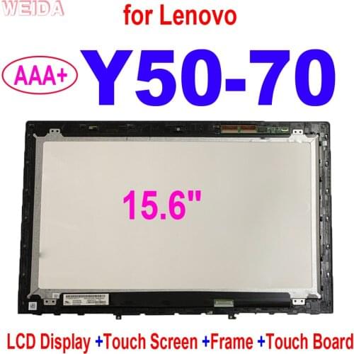 15.6" for Lenovo Y50-70 Y50 70 80DT Laptop LCD Display Touch Screen Digitizer Assembly Frame Touch Board for Lenovo Y50-70 LCD