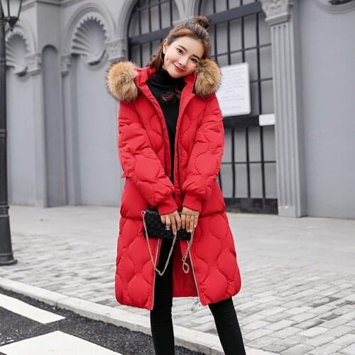 2018 Silk Long Zipper Wide-waisted Full Flocking Special Offer Winter New Fund Cotton Woman Clothes Coat