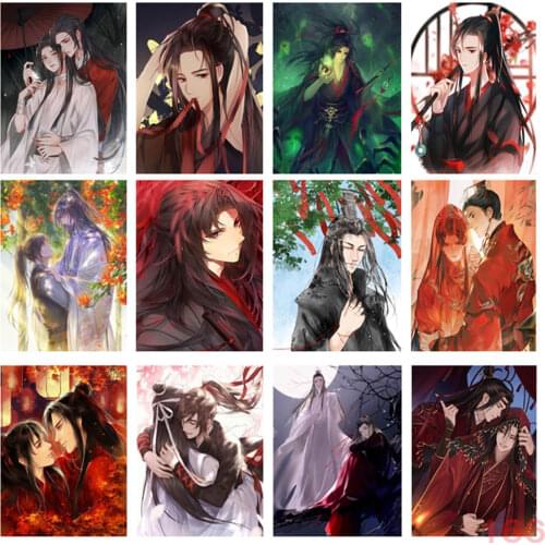 5d Diy Diamond Painting Magic Dao Patriarch Wei Wuxian Full Diamond Diamond Embroidered Anime Diamond Mosaic Set Home Decoration