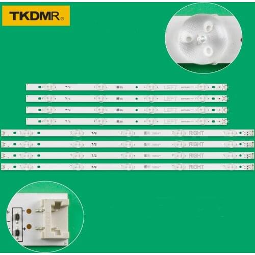 8pcs 9LED 49 Inch 2W 3V TV LED Backlight Butt Light Bar NC490DGG-AAFX1-41CA GAN01-1255A-P1 For LG 49UF6400-CA 49UH6100-CB LC430D