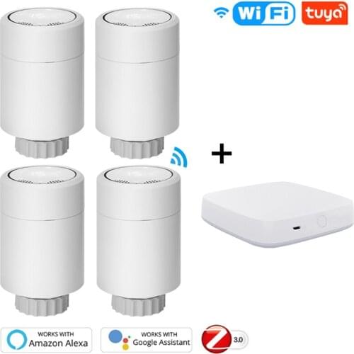 New Arrival WIFI Digital Radiator Thermostat Valve for Smart Home Heat Thermostats Tuya Zigbee 3.0 Alexa