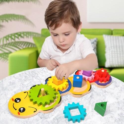 Kids Toys Wooden Toys Montessori Materials Geometry Shape Cognitive Matching Game Puzzle Toy Early Educational Toys For Children