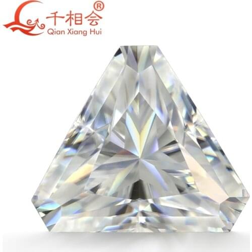 DF GH IJ color white triangle shape cut corner moissanites loose gem stone qianxianghui
