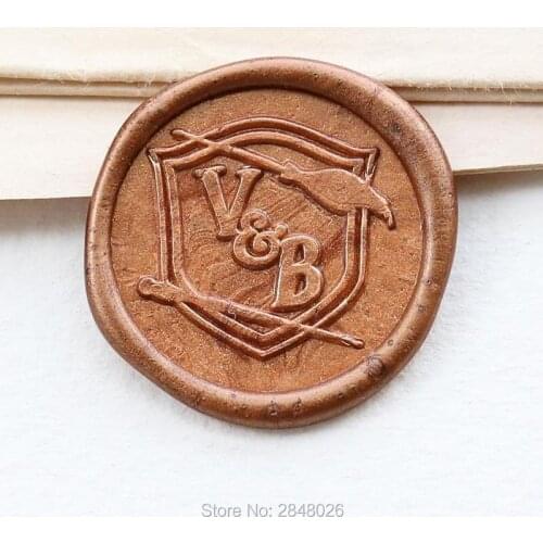 Custom wedding initials magical Wax Seal Stamp,Magic wand stamp,wedding invitation seal,wedding gift,personalised wood wax stamp