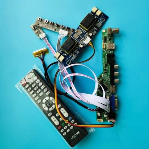 Kit for M220EW01 LVDS Remote Audio USB 30pin Controller Board 1680x1050 Display HDMI VGA AV TV 4 lamps Monitor Panel Screen LED