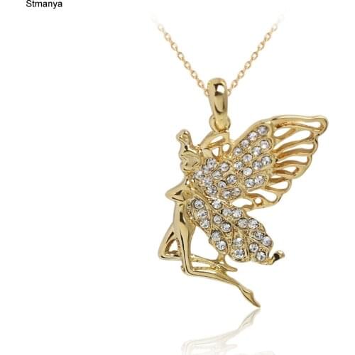 Hot Women Fashion Cute Retro pendant Necklace Angel girl pendant Party Gift Jewelrty N1165