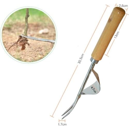 Stainless Steel Hand Weeder Weeds Digging Puller Forked Head Weeds Remove Shovel Gardening Trimming Tools Dropshipping
