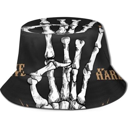 CINESSD 2020 New Fishermans Hat Fashion Bob Cap Rock And Roll Hand Sign Hip Hop Gorros Panama Windproof outdoor Bucket Hat