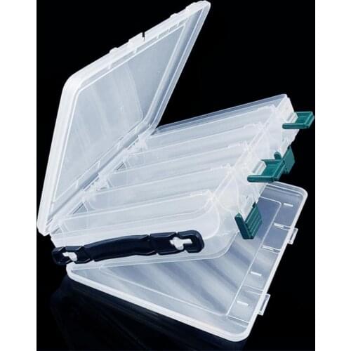 75% Discounts Hot!20x16x4.5cm 10 Compartments Plastic Fishing Lure Bait Tackle Box Storage Case