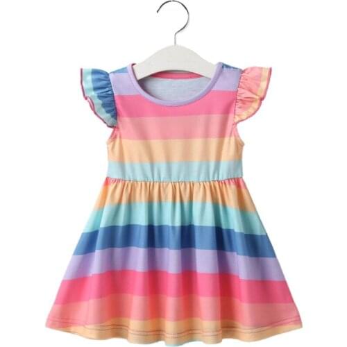 Girls Dress Summer Baby Children Kids Dresses for Girls Clothes striped princess dress Christmas Dress Casual Vestidos Infantil