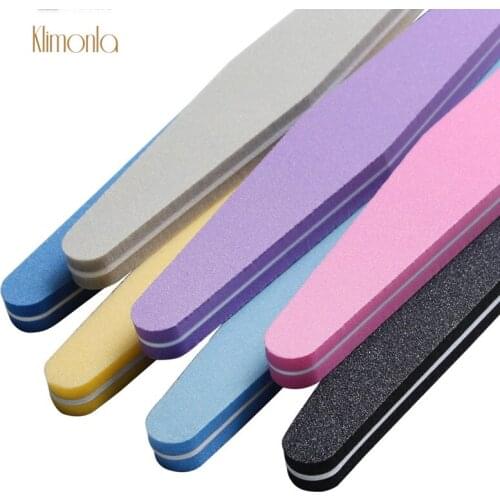 Professional 50PCS Rhombus Nail Files Buffer Nail Polish Sanding Paper Buffing Block Manicure Pedicure Colorful Nail Care Tools