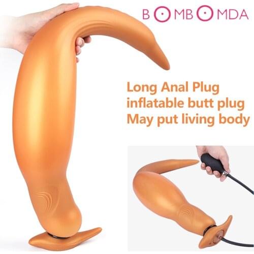 Sex Shop Inflatable Dildo Huge Anal Plugs Big Butt Plug Anus Vagina Expansion Prostate Massage Adult Anal Sex Toys For Men Women