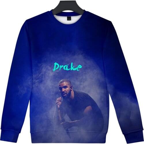 Creative Drake 3D Print Hip Pop O-neck Sweatshirt Harajuku Cute Outwear High Quality Autumn Winter Printed Pullover Tops