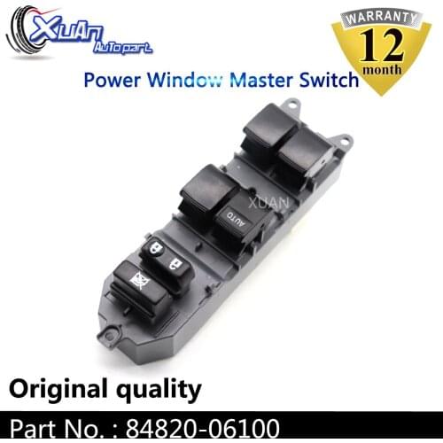 XUAN Left Driver Side Power Window Master Control Switch 84820-06100 For Toyota Corolla RAV4 Camry Prius C Yaris Matrix Scion xB