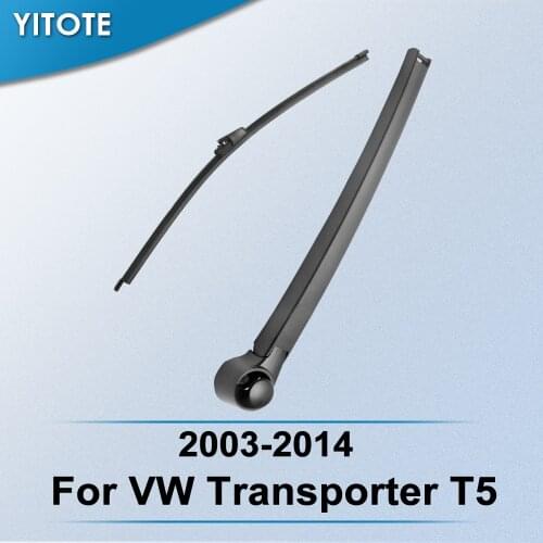 YITOTE Rear Wiper & Arm for Volkswagen Transporter T5 2003 2004 2005 2006 2007 2008 2009 2010 2011 2012 2013 2014