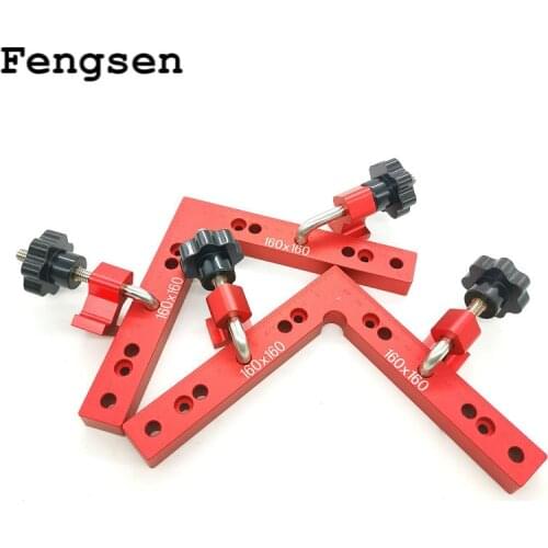 160mm Woodworking Right Angle Positioning Clamps Auxiliary Positioner Corner Clamping Tools Aluminium Alloy Corner Ruler