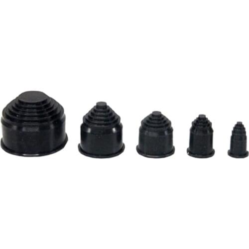 Plastic bellows plug bulkhead silicone rubber elastic plug plugging pagoda type bulkhead bellows port sheath