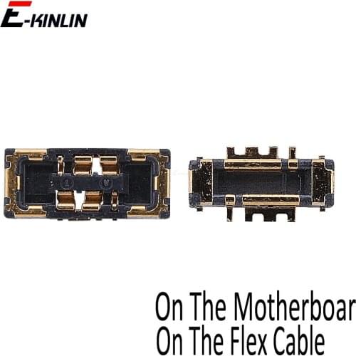 2pcs Inline FPC Battery Connector Contact Holder For iPhone 7 8 Plus X XR XS Max On Logic Motherboard Flex Cable