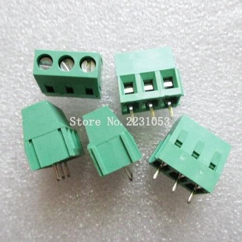 20PCS/LOT Terminals KF128-5.08-3P KF128-3P 300V 10A Screw 3Pin 5.0mm Straight Pin PCB Screw Terminal Block Connector 22-12AWG