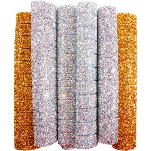 24*40CM DIY color gold sliver and AB hot fix sharp-bottomed rhinestone home decoration accessories patches for clothing