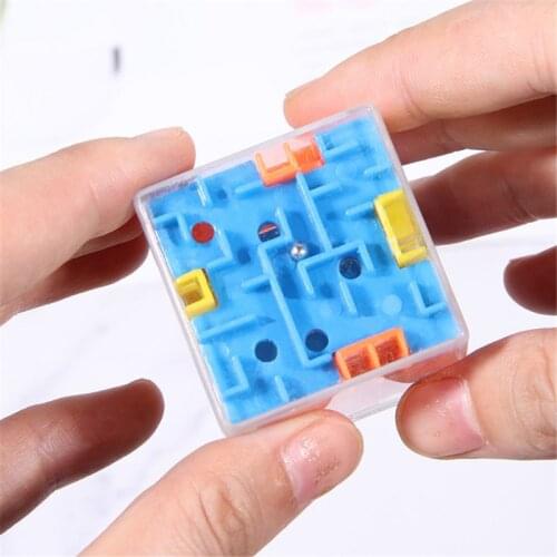 3 Colors Puzzle Maze Toy Brain Game Challenge Fidget Toys Balance Educational Toys Keychain Kids Toys Gift